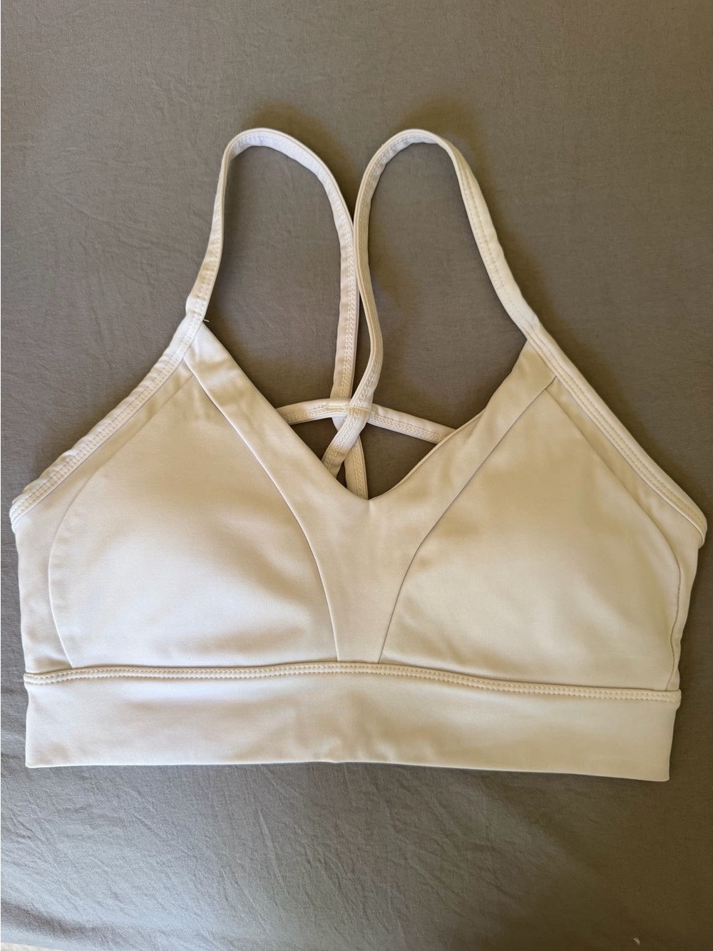 White Sports Bra